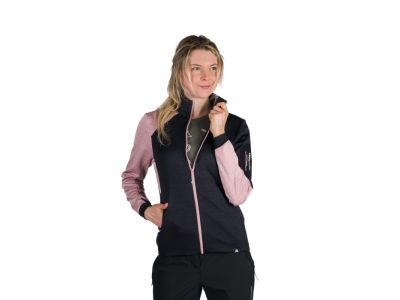 Northfinder KERI dámská mikina, růžová/černá