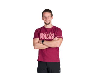 Northfinder JOSEF T-shirt, dark red