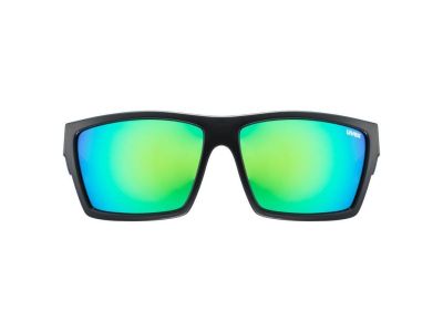 uvex LGL 29 Brille, mattschwarz/grün