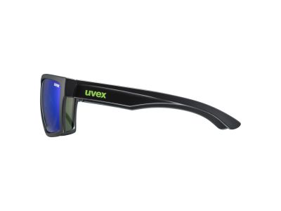 uvex LGL 29 Brille, mattschwarz/grün