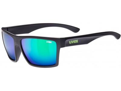 Uvex LGL 29 okuliare black mat green/mirror green