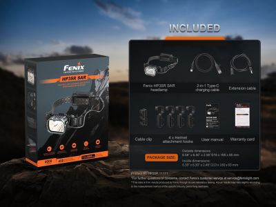 Fenix ​​HP35R SAR rechargeable headlamp, 4000 lm