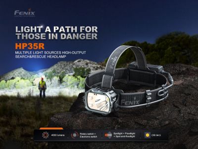 Fenix ​​​​HP35R SAR wiederaufladbare Stirnlampe, 4000 lm