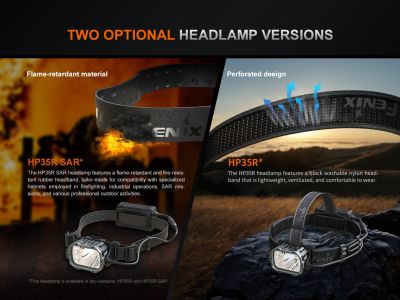 Fenix ​​HP35R SAR rechargeable headlamp, 4000 lm