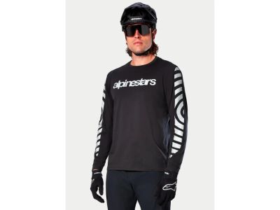 Koszulka rowerowa Alpinestars A-Dura Dri Oscar, czarna odblaskowa