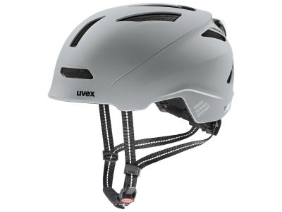uvex urban planet led helmet, rhino matt