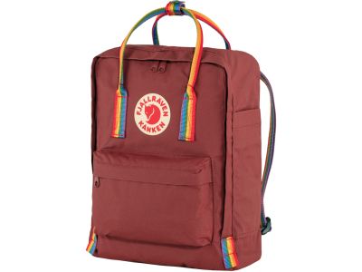 Fjällräven Kånken Rainbow hátizsák, Ox Red/Rainbow Pattern