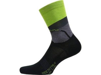 Nalini AIS FOLGORE 2.0 Socken, schwarz/neongrün