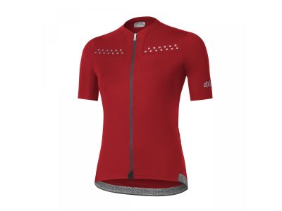 Damska koszulka rowerowa Dotout Star w kolorze czerwony/czarnam