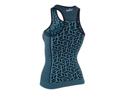 Maiou de damă Nalini New Seamless Lady Tank, albastru/negru