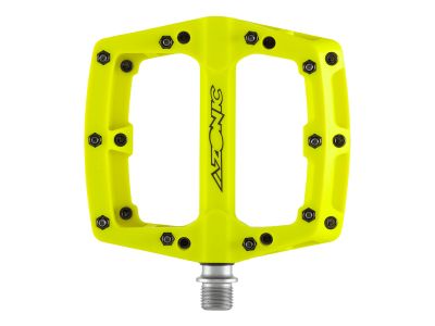 Azonic BLAZE platform pedals, neon yellow