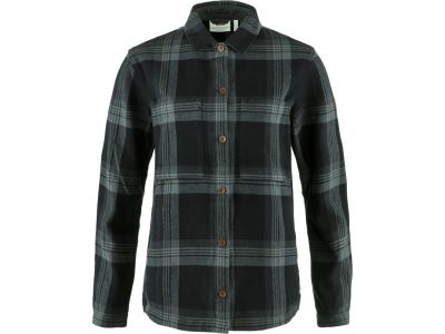 Fjällräven Singi Flannel Overshirt dámská košile, Black/Iron Grey