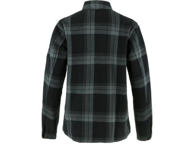 Damska koszula Fjällräven Singi Flannel Overshirt, czarna/żelazna szarość