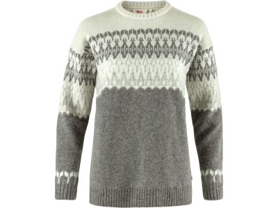 Fjällräven Övik Path Knit női pulóver, szürke/krétafehér