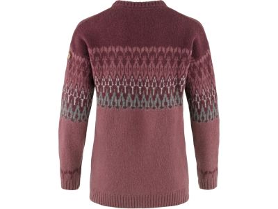 Fjällräven Övik Path Knit dámsky sveter, Mesa Purple/Dark Garnet