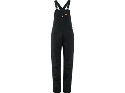 Pantaloni de damă Fjällräven Vardag Dungaree, negri