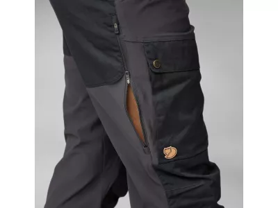 Fjällräven Keb Trousers Pantaloni M, gri închis/maro hrișcă