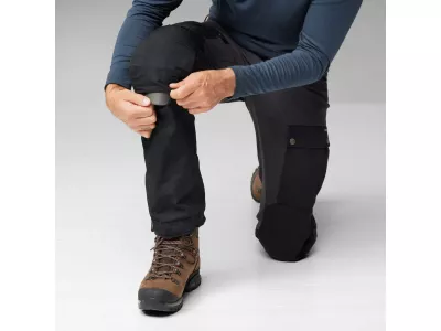 Fjällräven Keb Trousers Pantaloni M, gri închis/maro hrișcă