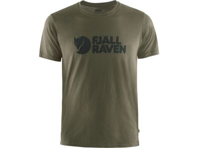 T-shirt z logo Fjällräven, zielony