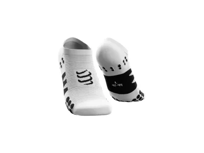 COMPRESSPORT No Show socks, white/black