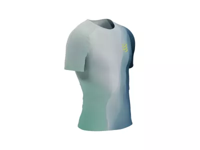 Koszulka T-shirt COMPRESSPORT Performance SS, kolor Niagara Blue