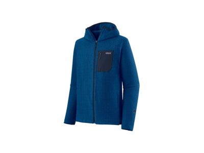 Bluza z kapturem Patagonia R1 Air, zapinana na zamek, w kolorze niekończącego się błękitu