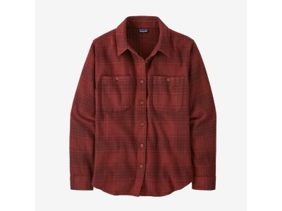 Patagonia Fjord Flannel Women&#39;s Shirt, Cascade/Oxide Red