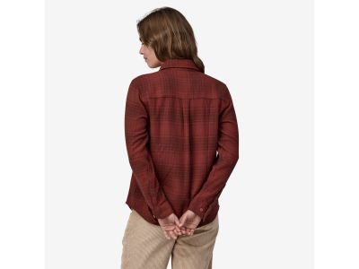 Patagonia Fjord Flannel Women&#39;s Shirt, Cascade/Oxide Red