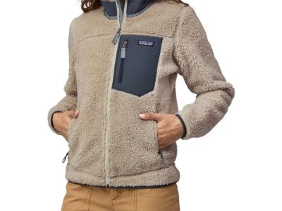 Patagonia Classic Retro-X women's jacket, dark natural w/redtail rust