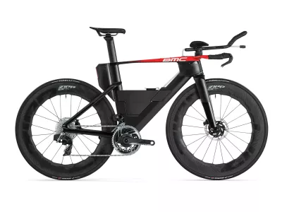 BMC Speedmachine 01 LTD bike, carbon black/neon red