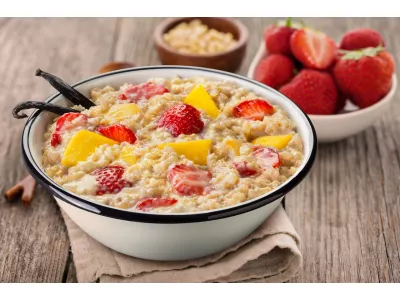 Adventure Menu Rice porridge, strawberries/mango/vanilla, 89 g