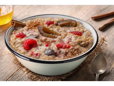 Adventure Menu Rice porridge, raspberries/plums/cinnamon, 89 g