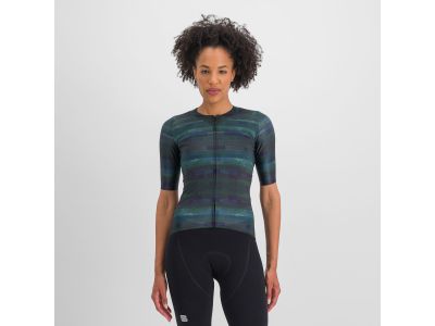 Damska koszulka rowerowa Sportful GLITCH BOMBER, wielokolorowa, czarna