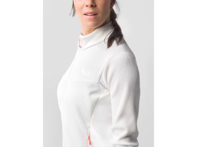 Salewa Puez Waffle HYB PL Damen-Sweatshirt, weiß