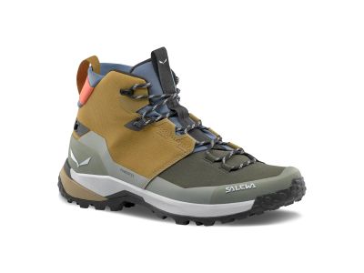 Pantofi Salewa Puez Mid PTX, maro auriu/umbra