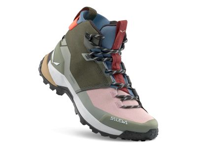 Pantofi de dama Salewa Puez Mid PTX, olive/shadow