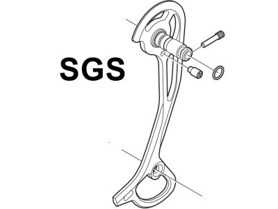 Cadru exterior Shimano Deore XT RD-M772 SGS