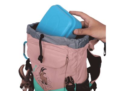 Kohla Backpack Happy gyerek hátizsák, 10 l, fehérített mályva