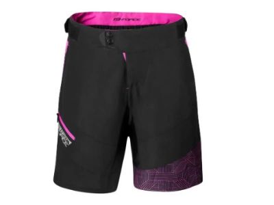 FORCE Storm Damenshorts, schwarz/rosa