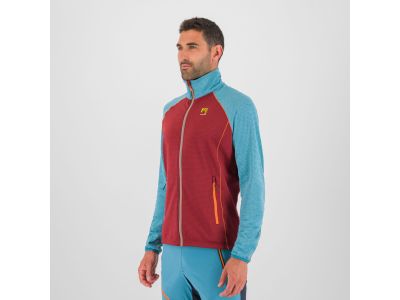 Karpos AMBRIZZOLA FULL-ZIP Sweatshirt, Granatapfel/Rittersporn