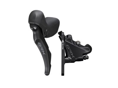 Shimano GRX BL-RX600L/BR-RX400 Dual Control váltókar/hidraulikus fékkar, 2-seb., bal, Flat Mount 800 mm-es vezeték + L03A fékbetét, OEM