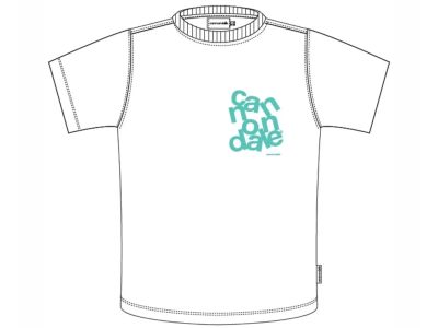 Cannondale Lifestyle T-shirt, white/turquoise