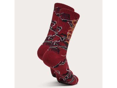 Oakley B1B All Play socks, metal camo red