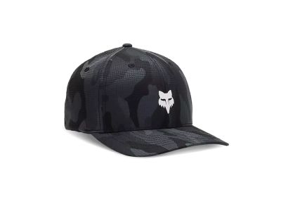 Czapka Fox Head Camo Tech Flexfit w czarnym kamuflażu