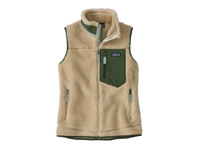 Patagonia Classic Retro-X women's vest, dark natural w/torrey pine green