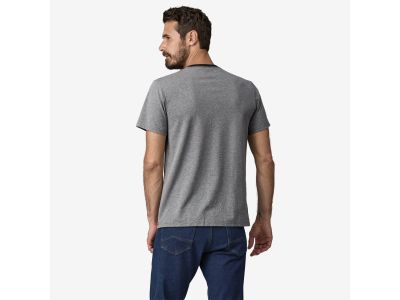 Patagonia Shop Sticker Pocket Responsibili T-shirt, Gravel Heather