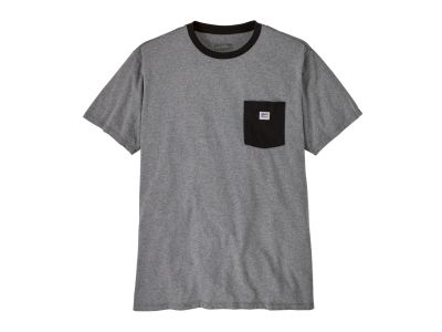 Patagonia Shop Sticker Pocket Responsibili-Tee T-Shirt, gravel heather