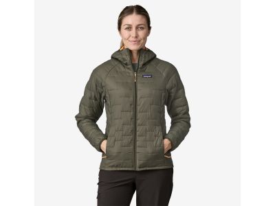 Patagonia Micro Puff Hoody women's jacket, Pine Needle Green