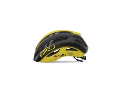 Giro Aries Spherical Helm, mattschwarz/gelbes Visma