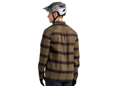 Troy Lee Designs Grind Flannel Paid Shirt, dark pine